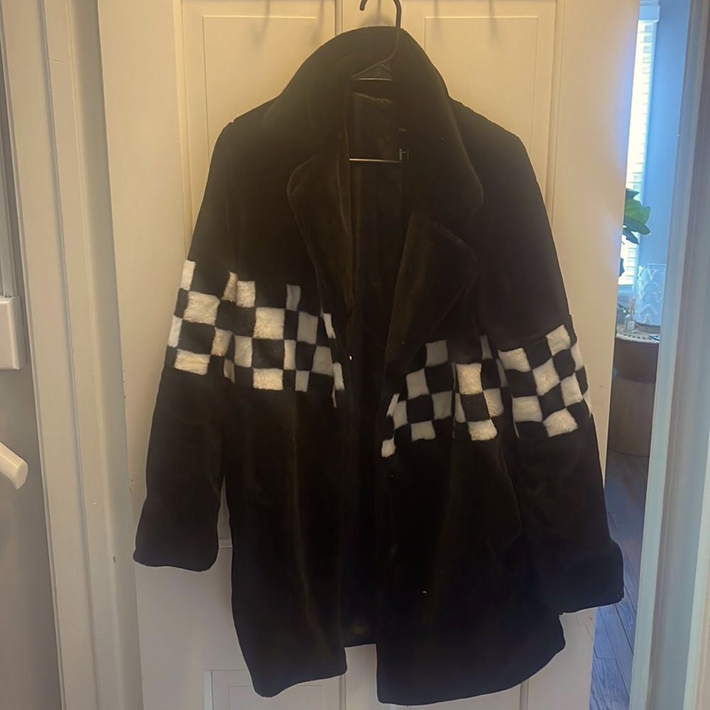 Racer fluffy coat